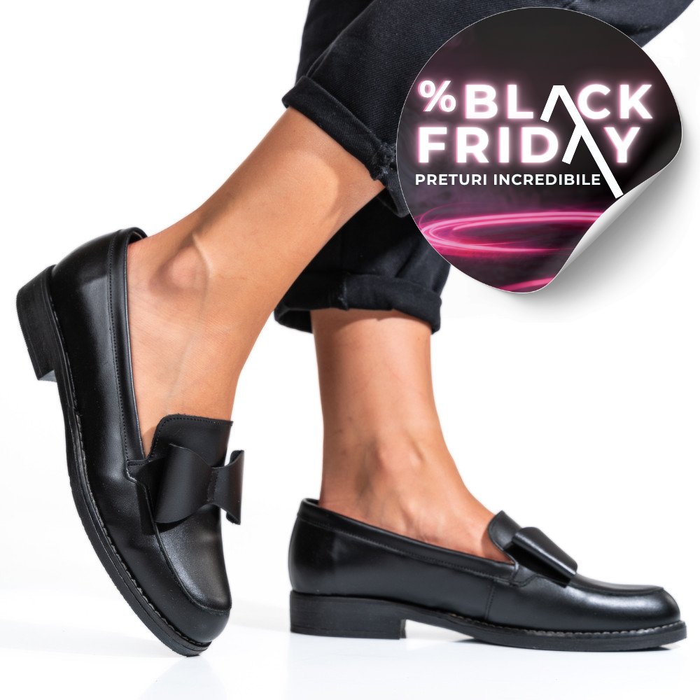 MOCASINI NEGRI PIELE NATURALA 2S77110