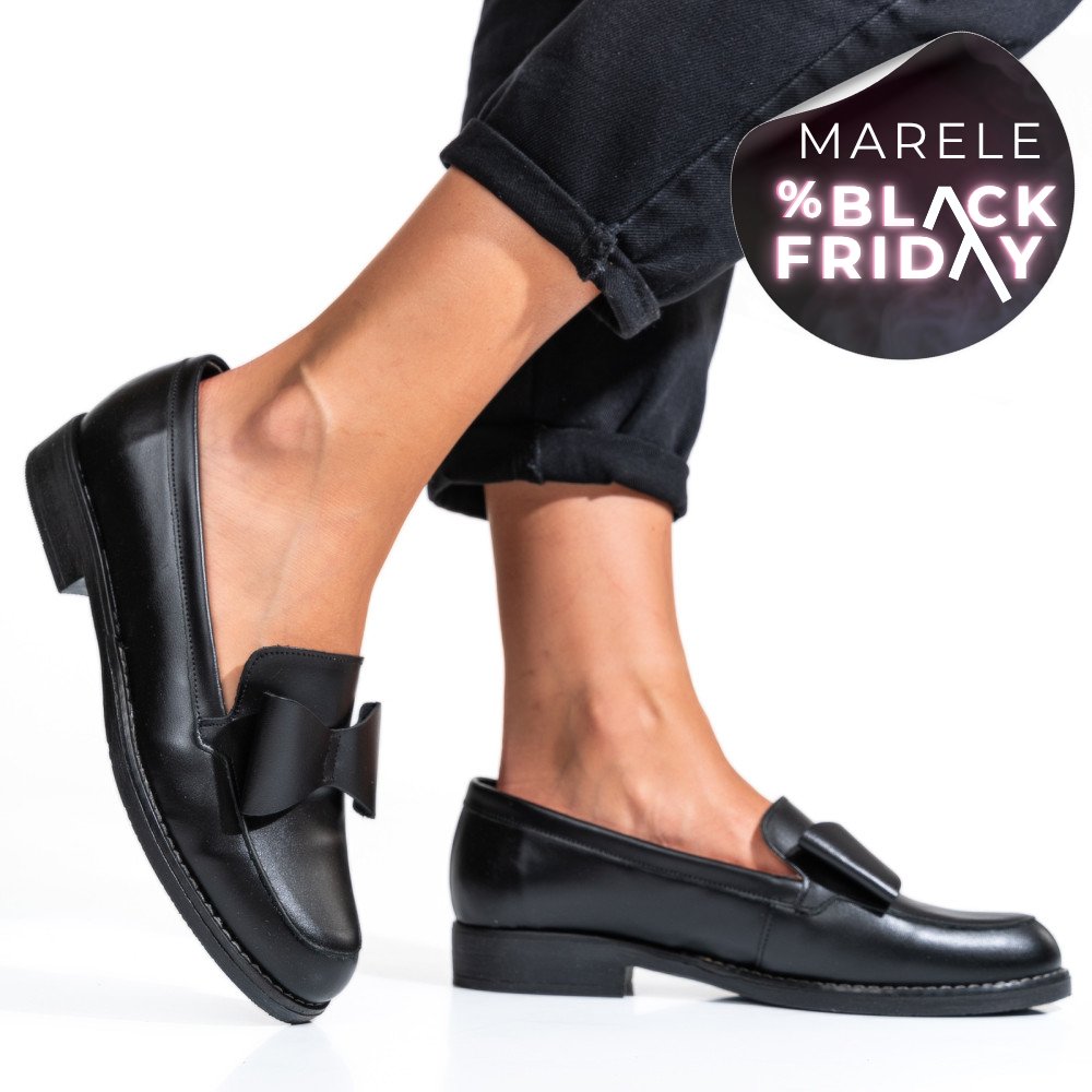 MOCASINI NEGRI PIELE NATURALA 2S77110