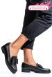 Mocasini negri piele naturala 2s77110