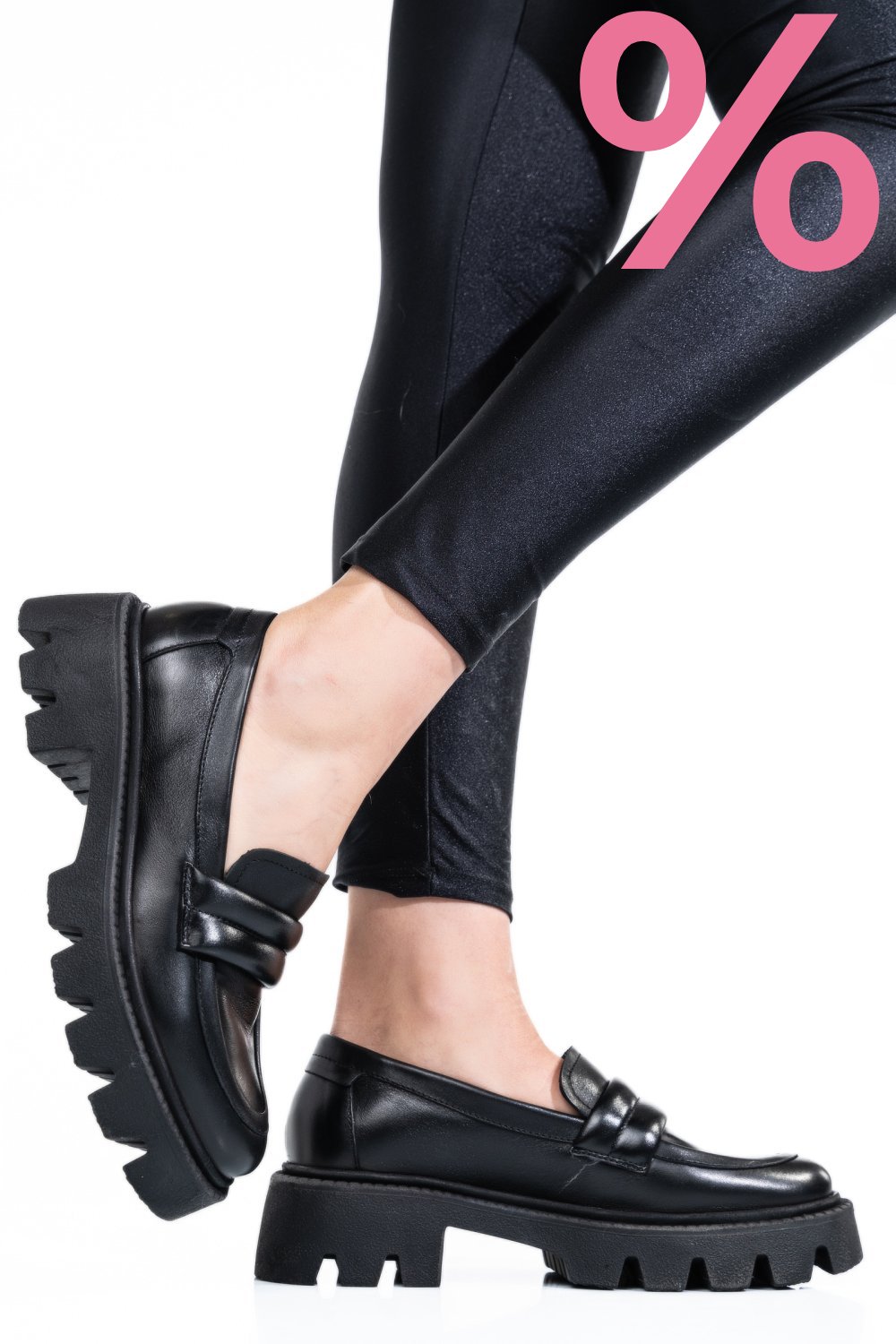 MOCASINI BLACK PIELE NATURALA 3S7799