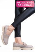 PANTOFI BEJ PIELE NATURALA 2S7741604NP