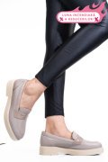 PANTOFI BEJ PIELE NATURALA 2S7741604NP