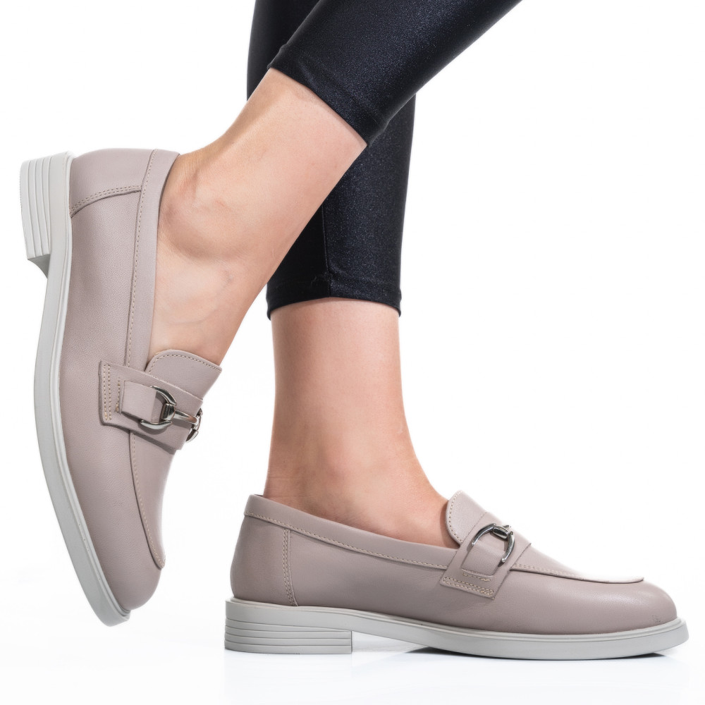 PANTOFI BEJ PIELE NATURALA 2S7741606ANP