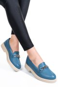 PANTOFI ALBASTRI PIELE NATURALA 2S7741604ANP