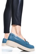 PANTOFI ALBASTRI PIELE NATURALA 2S7741604ANP