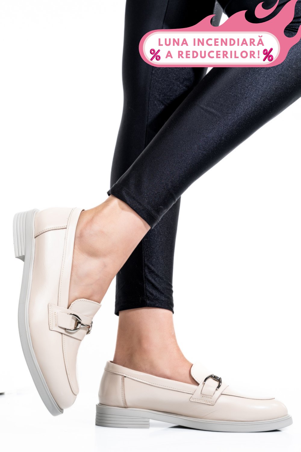 PANTOFI BEJ PIELE NATURALA LACUITA 2S7741606ANPK