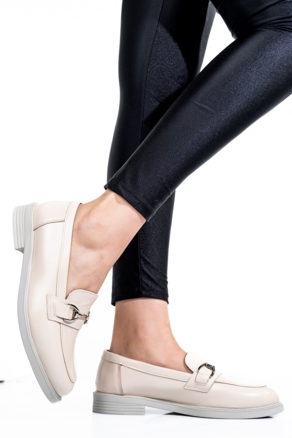 PANTOFI BEJ PIELE NATURALA LACUITA 2S7741606ANPK