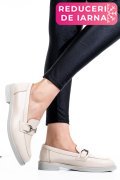 PANTOFI BEJ PIELE NATURALA LACUITA 2S7741606ANPK