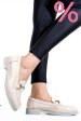 Pantofi bej piele naturala lacuita 2s7741606anpk