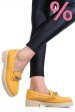 Pantofi galbeni piele naturala 2s7741604anp
