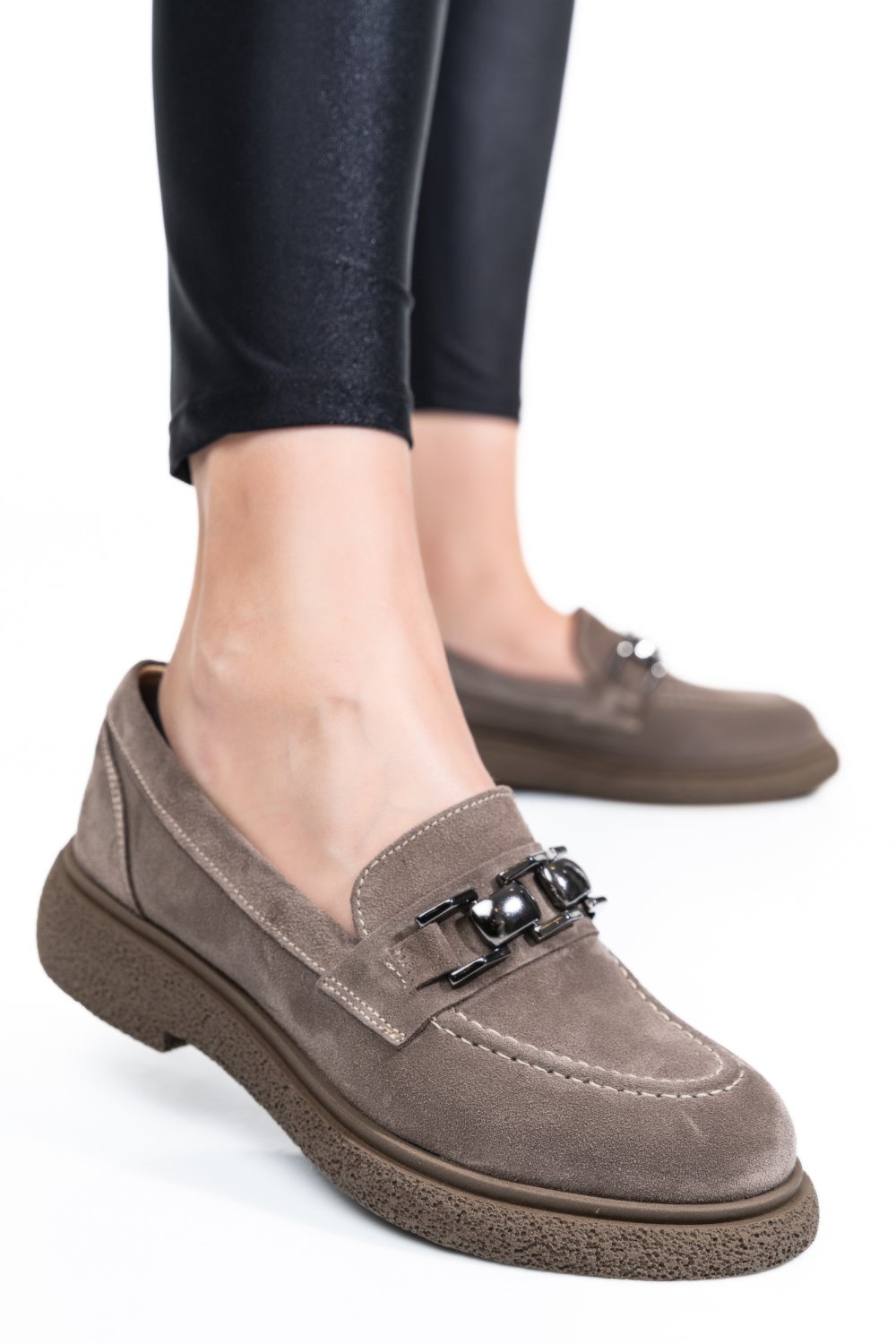 PANTOFI BEJ PIELE NATURALA INTOARSA 2S7741602SP