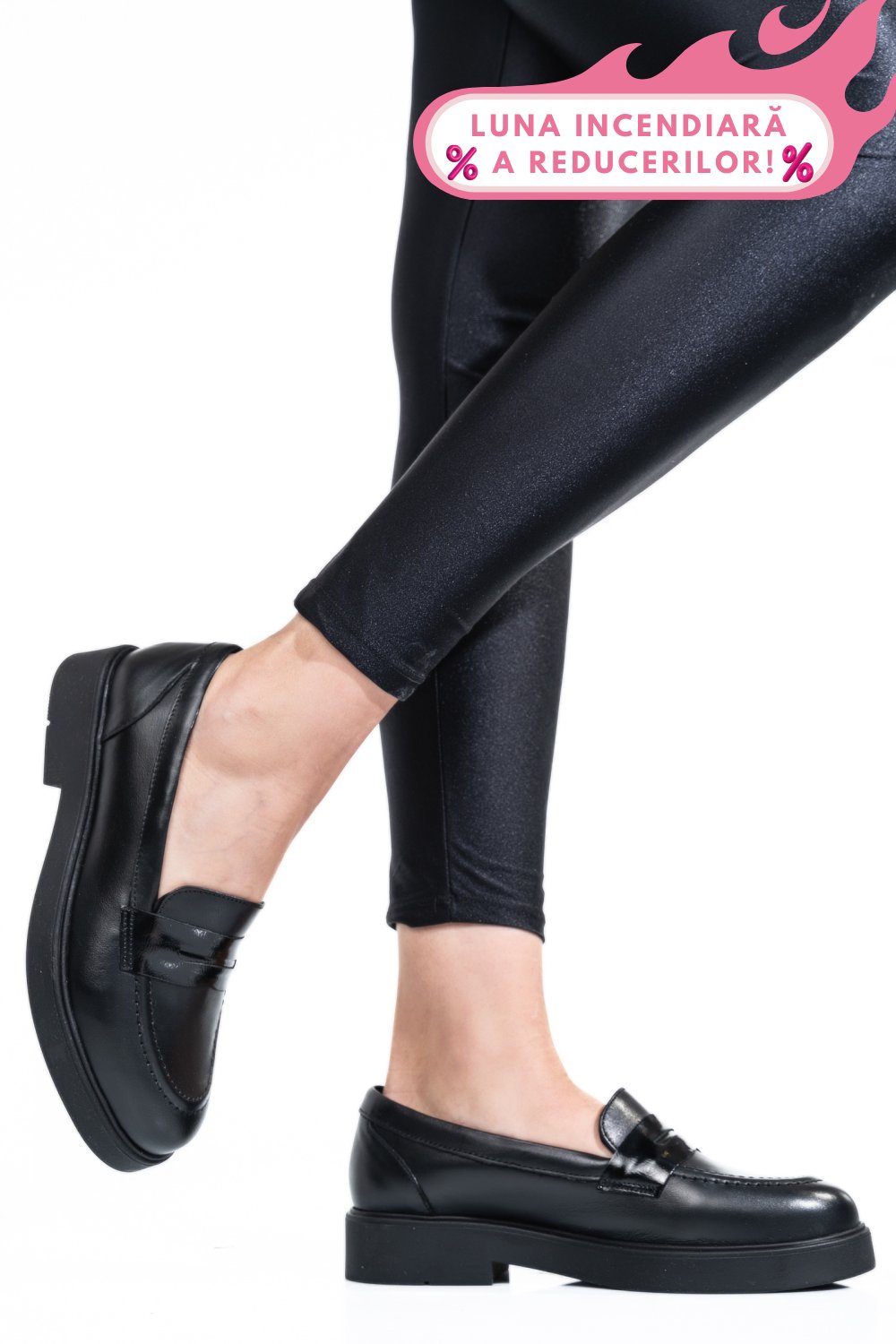 PANTOFI NEGRI PIELE NATURALA 2S7741604NP