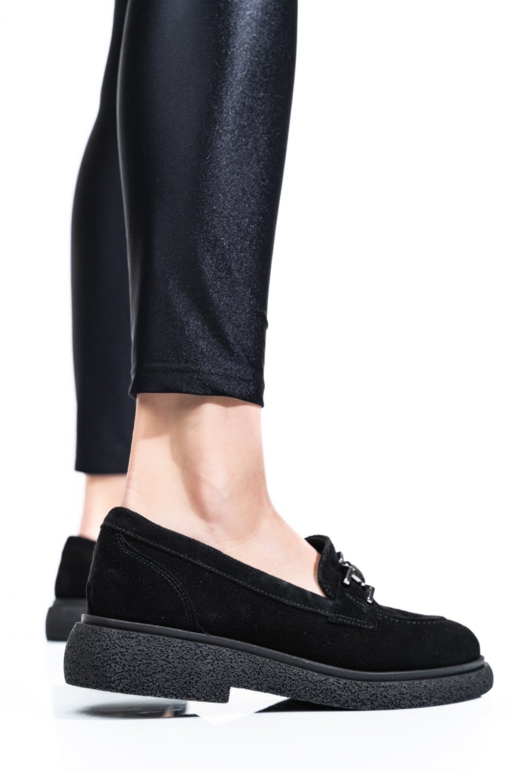 PANTOFI NEGRI PIELE NATURALA INTOARSA 2S7741602SP