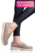 PANTOFI TAUPE PIELE NATURALA 2S7741604NP