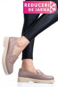 PANTOFI TAUPE PIELE NATURALA 2S7741604NP