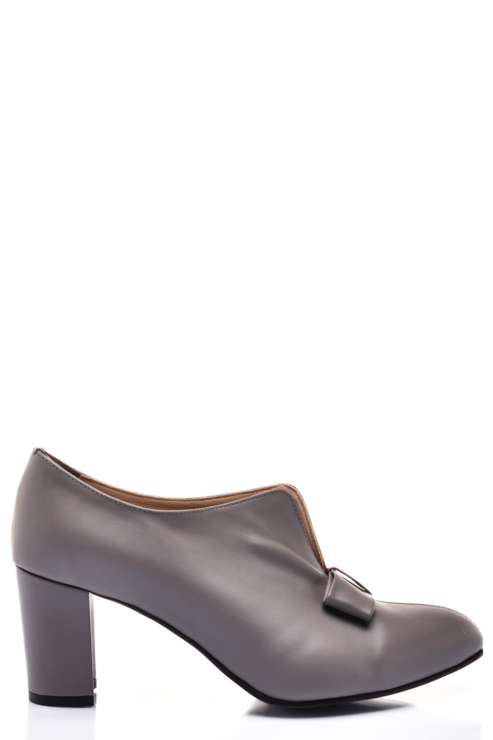 PANTOFI GRI PIELE NATURALA INTOARSA 3PC707