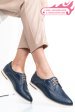Pantofi albastri piele naturala 9pc01