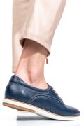 PANTOFI ALBASTRI PIELE NATURALA 9PC01