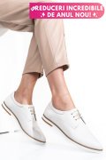PANTOFI ALBI PIELE NATURALA 9PC01
