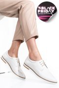 PANTOFI ALBI PIELE NATURALA 9PC01