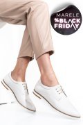 PANTOFI ALBI PIELE NATURALA 9PC01
