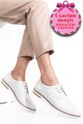 PANTOFI ALBI PIELE NATURALA 9PC01