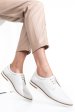 Pantofi albi piele naturala 9pc01