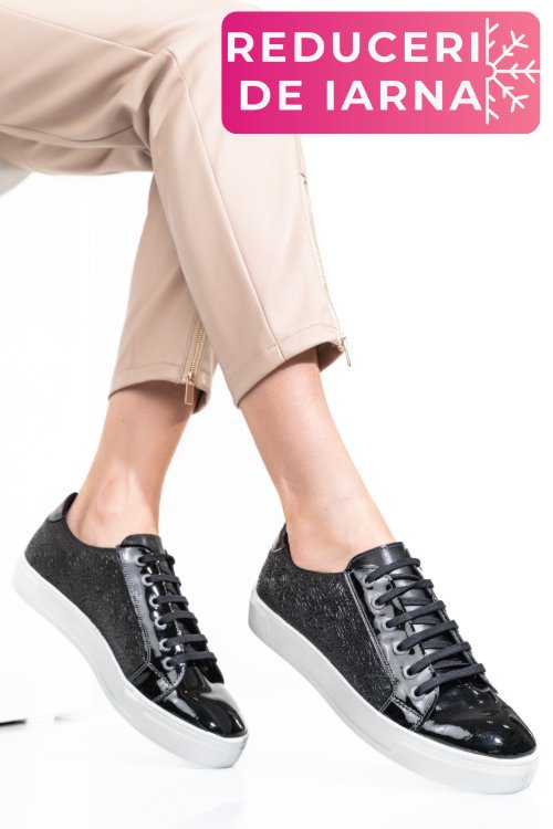Pantofi negri piele naturala 9pc02
