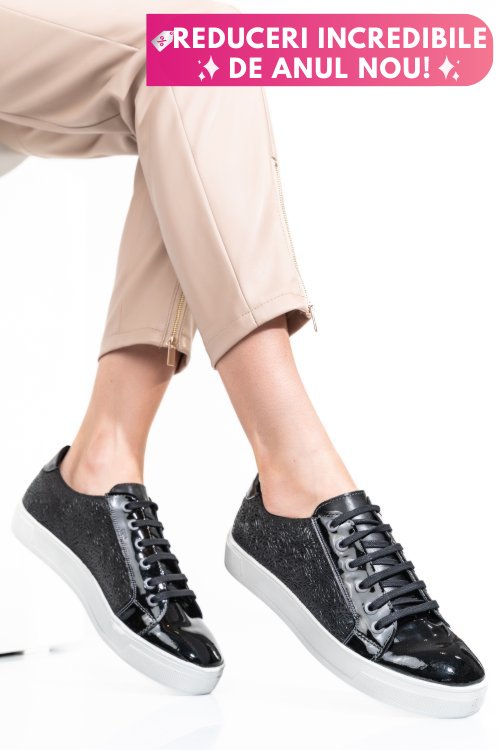 Pantofi negri piele naturala 9pc02