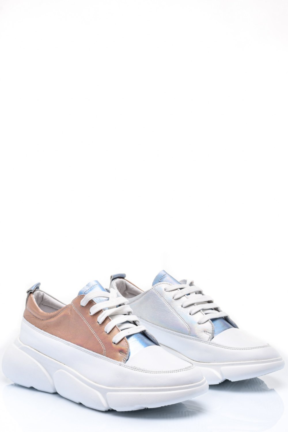 PANTOFI SPORT ALBI PIELE NATURALA 2S7711608NP-HOR