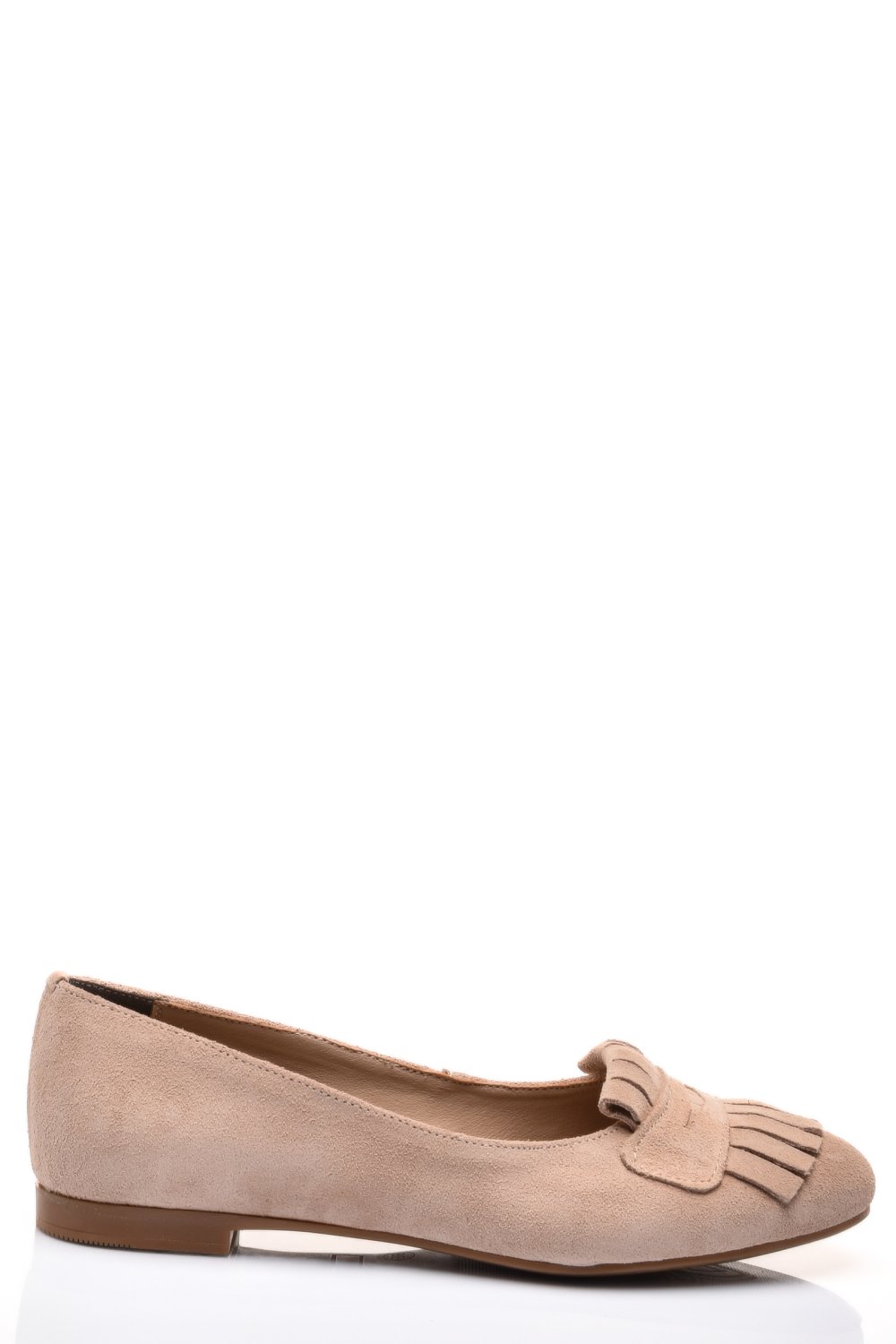 BALERINI BEJ PIELE NATURALA INTOARSA 3S7703
