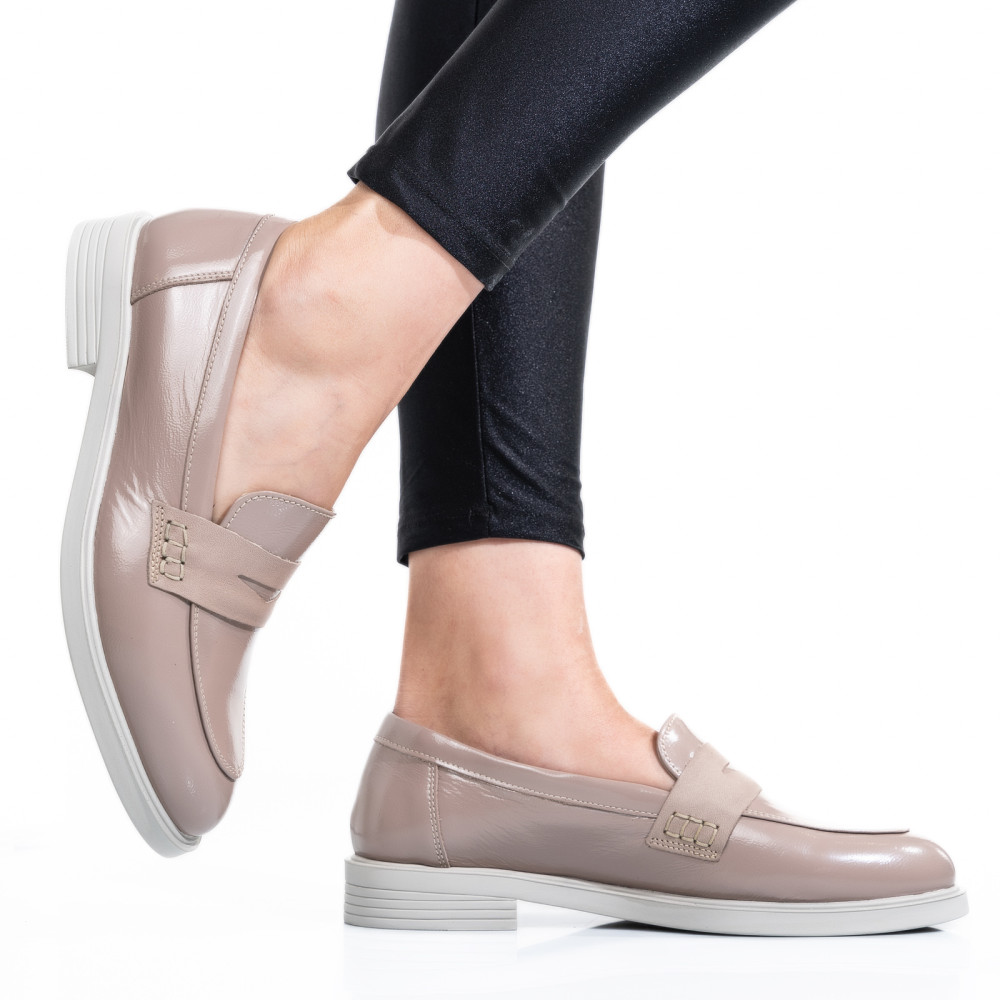 PANTOFI BEJ PIELE NATURALA LACUITA 2S7741606NPK