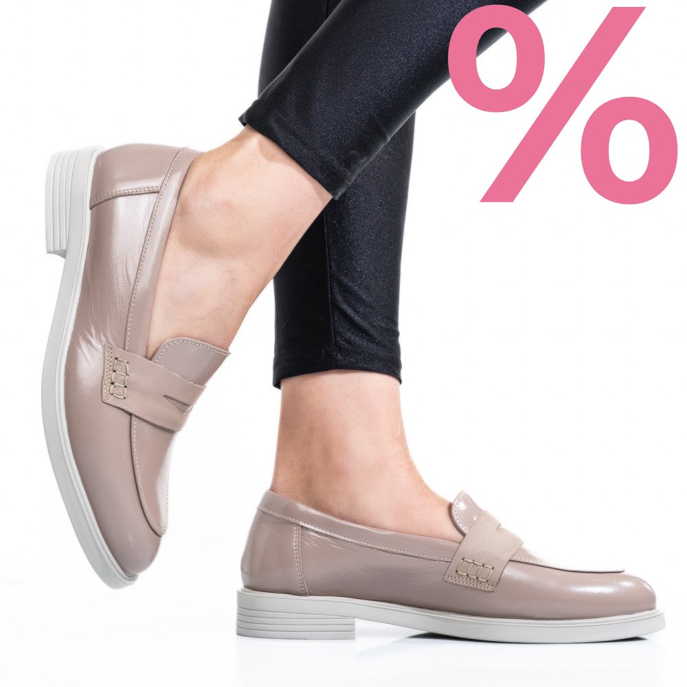 PANTOFI BEJ PIELE NATURALA LACUITA 2S7741606NPK