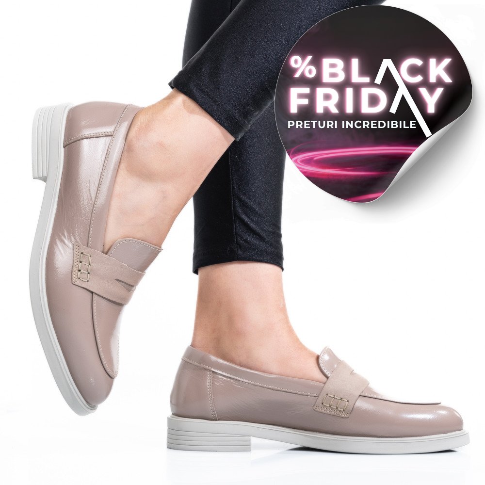 PANTOFI BEJ PIELE NATURALA LACUITA 2S7741606NPK