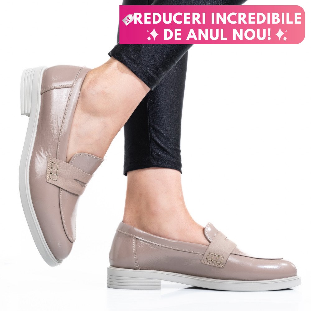 PANTOFI BEJ PIELE NATURALA LACUITA 2S7741606NPK