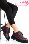 PANTOFI BORDO PIELE NATURALA 7S77156