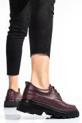 PANTOFI BORDO PIELE NATURALA 7S77156