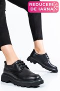 PANTOFI NEGRI PIELE NATURALA 7S77156