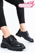 PANTOFI NEGRI PIELE NATURALA 7S77156