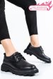 Pantofi negri piele naturala 7s77156