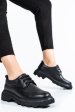 Pantofi negri piele naturala 7s77156
