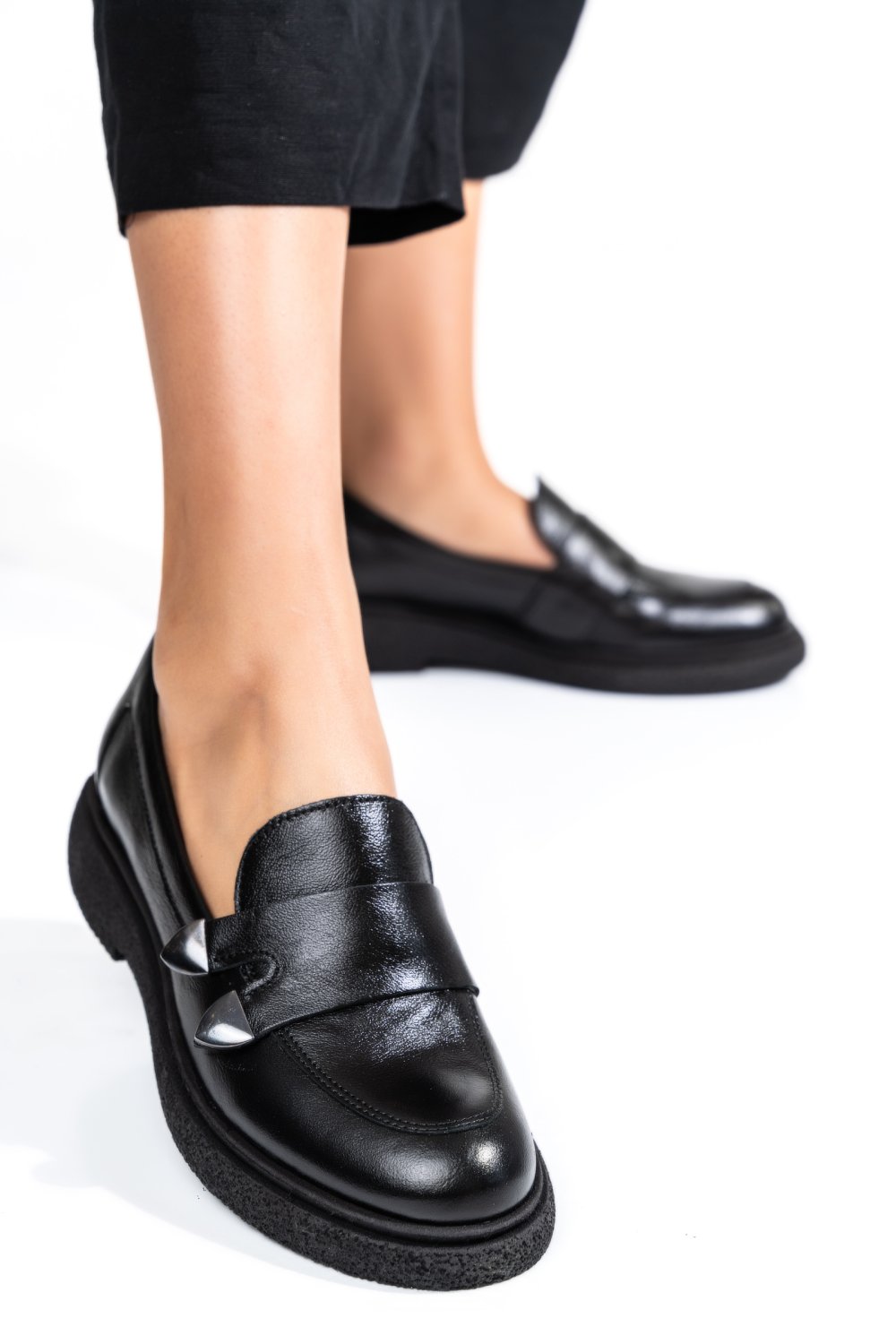 MOCASINI DAMA PIELE NATURALA NEGRI 4S7710