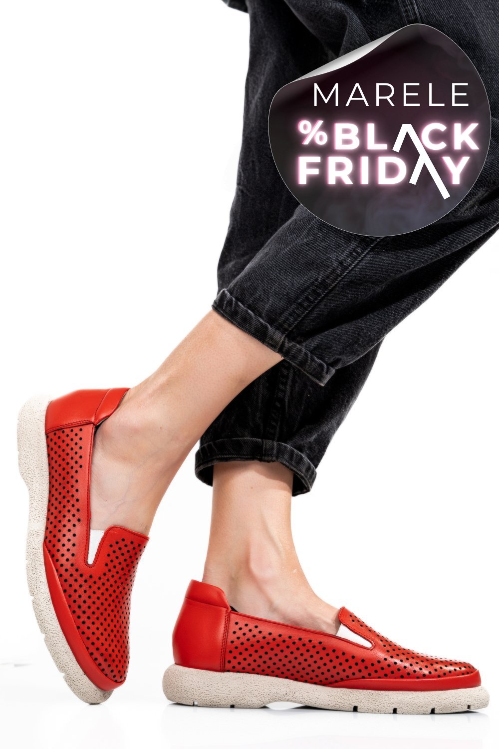 ESPADRILE ROSII PIELE NATURALA 4S7715