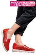 ESPADRILE ROSII PIELE NATURALA 4S7715
