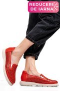 ESPADRILE ROSII PIELE NATURALA 4S7715