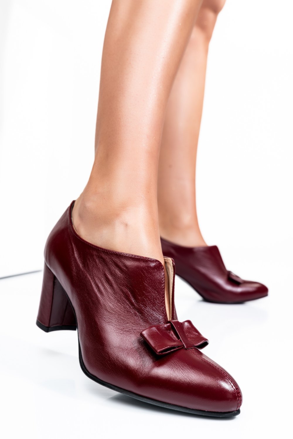 PANTOFI VISINII PIELE NATURALA 3PC707