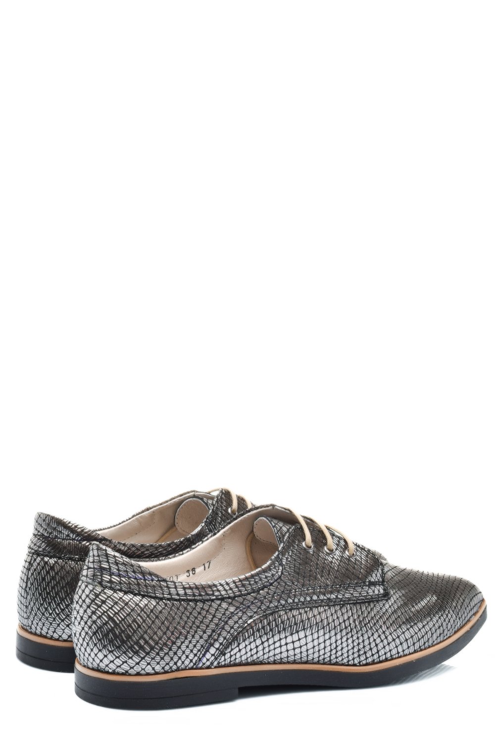 PANTOFI ARGINTII PIELE NATURALA 9PC01