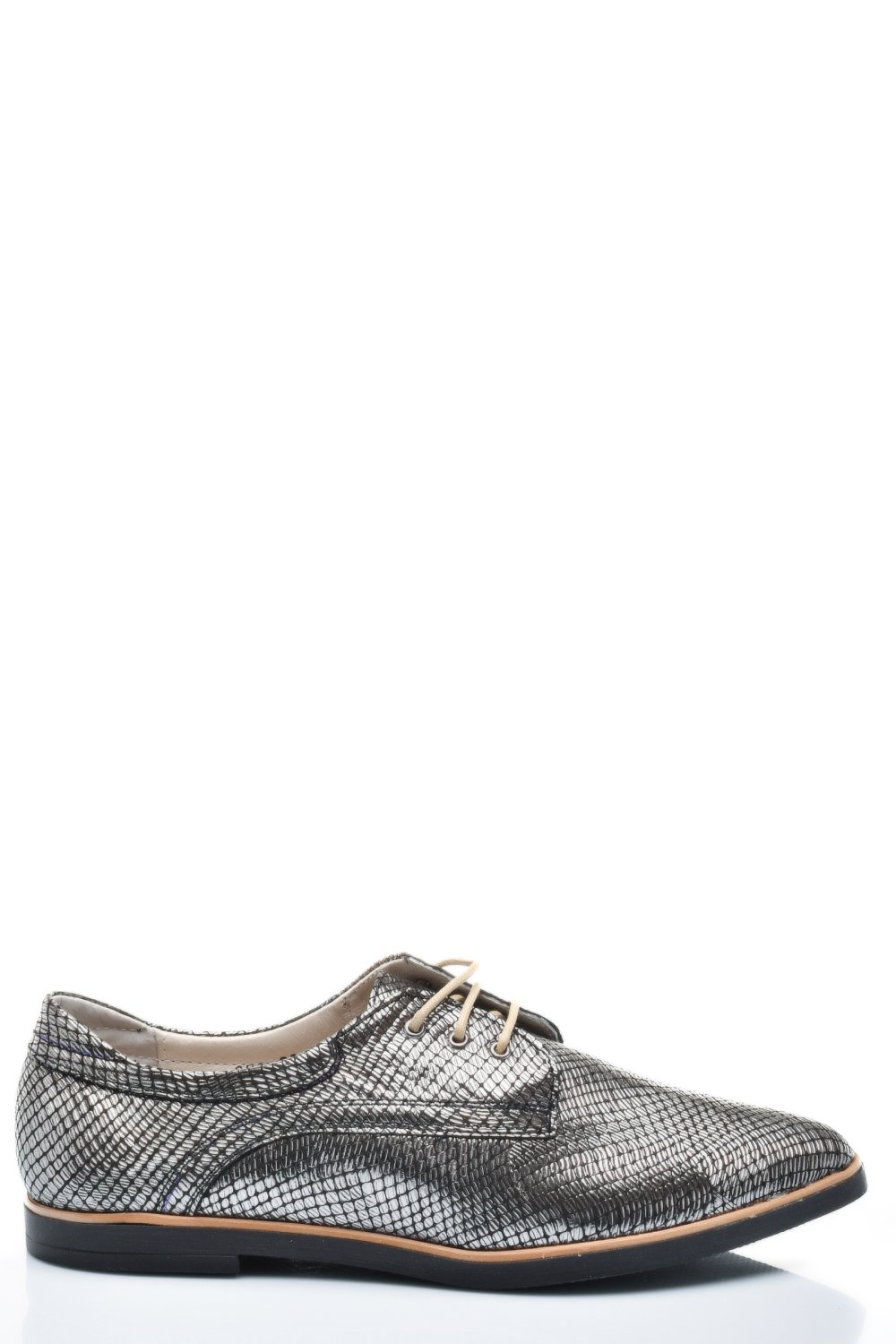 PANTOFI ARGINTII PIELE NATURALA 9PC01