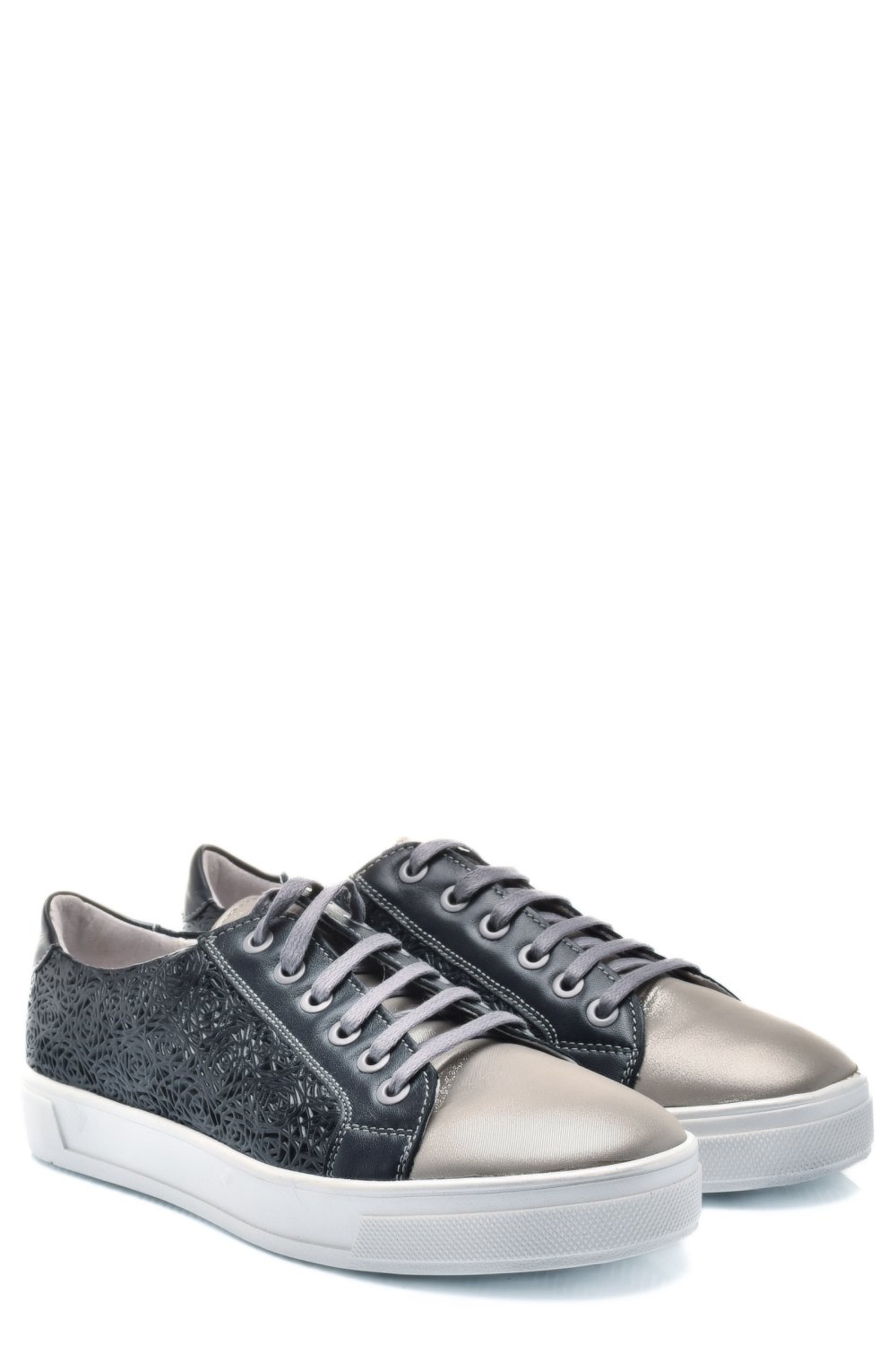 PANTOFI ALBASTRU GRI PIELE NATURALA 9PC02