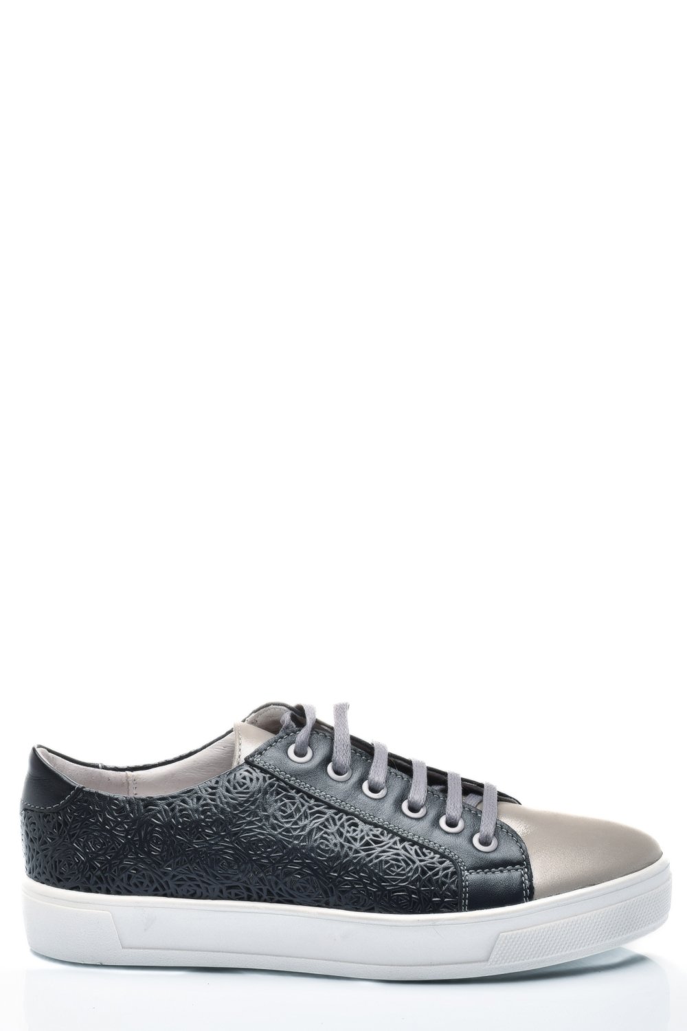 PANTOFI ALBASTRU GRI PIELE NATURALA 9PC02